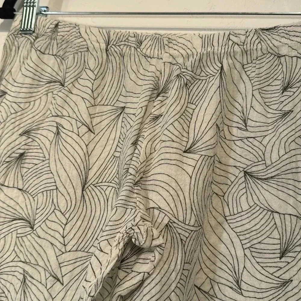 Eberjey 100% Cotton Leaf Print Pajama Pants size S - Picture 4 of 8